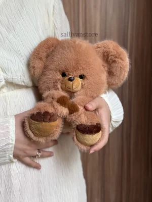 عروسک خرس نسکافه ای بغلی