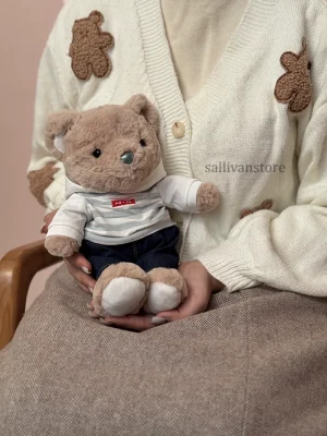 عروسک خرس لباس آبی