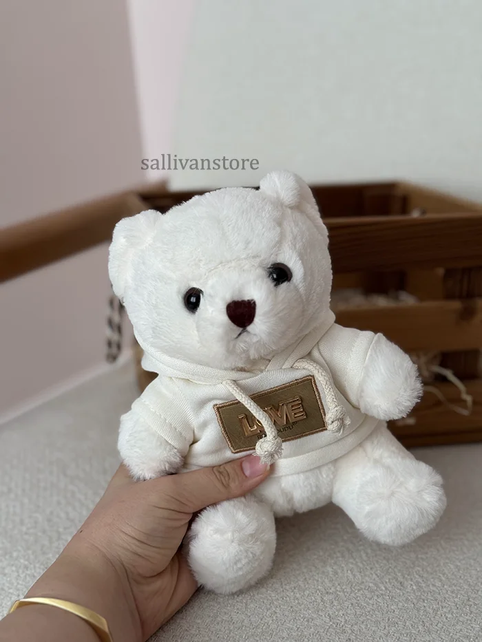 عروسک خرس لاو رنگ سفید