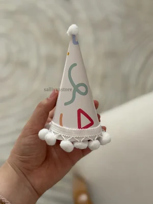 کلاه تولد عروسک سفید رنگ